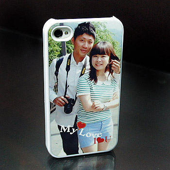 手機殼轉印-I PHONE 4.4S塑膠硬殼-浪漫白